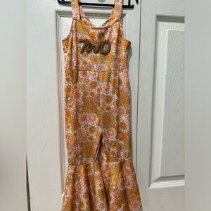 Custom embellished to groovy jumpsuit